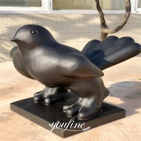 Fernando Botero Art Fat Bird Sculpture Youfine Bronze Sculpture