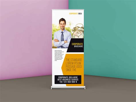 Free Corporate Business Roll Up Banner Template Psd
