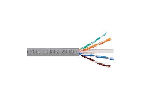 Solid Cat6e Utp 350 Mhz Plenum Cable Gray 1000ft Computer Cable Store