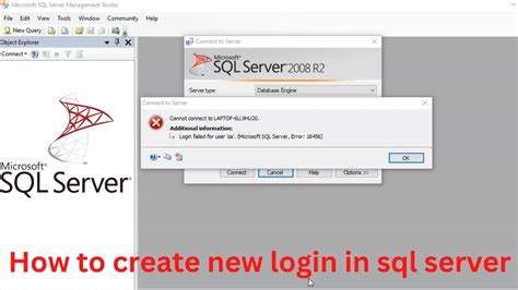 How To Create New Login In Sql Server How To Enable Sql Server