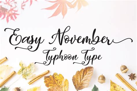 Easy November Font Free Calligraphy Fonts Best Calligraphy Fonts