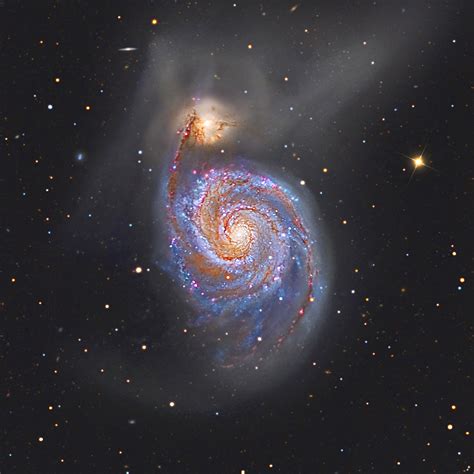 Jean Baptiste Faure A Stunning Deep Image Of M The Whirlpool Galaxy