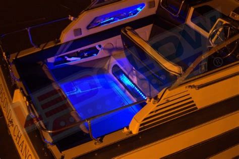Boatterior Lights 4pc Blue Led Boat Deck And Cabin Lighting Kit Ledglow