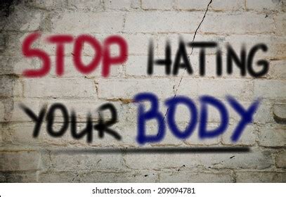 Stop Hating Your Body Concept Stock Illustration 209094757