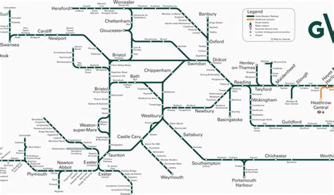Rail Map Of Southern England Great Western Train Rail Maps Secretmuseum
