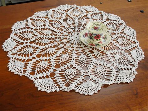 large doilies lovely vintage round crocheted white doily from of large doilies best of lace