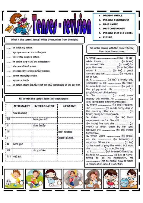 Explanations and examples along with tests and exercises online to practise englis grammar. Simple Present Tense ESL Printable Worksheets and English ...