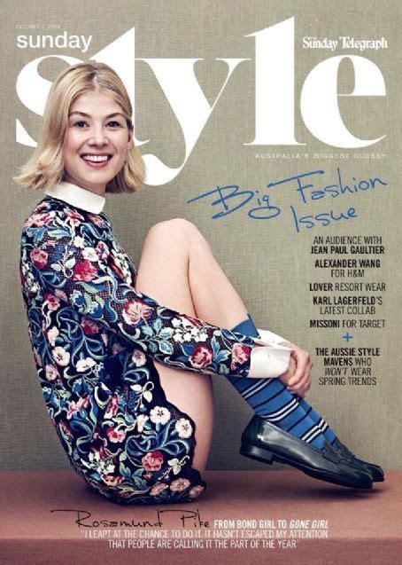Rosamund Pike Sunday Style Magazine Australia 5 October 2014 Big
