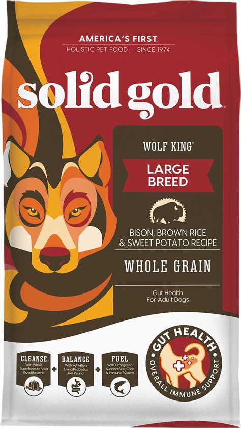 Lots of helpers running around that shy away from customers, but it's a new. Solid Gold Wolf King Bison & Brown Rice Recipe with Sweet ...