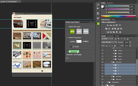 These will all move together unless unlinked. Batch Rename Layers and Layer Groups in Photoshop CC