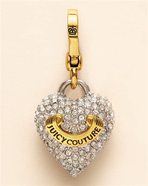 This Gorgeous Puffed Pave Heart Charm 55 From Juicy Couture Will