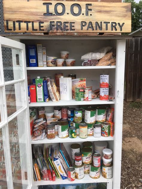 I want to put a little free pantry on the corner that connects the arterial road to my street. mini pantry movement