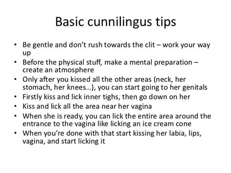 How To Cunnilingus