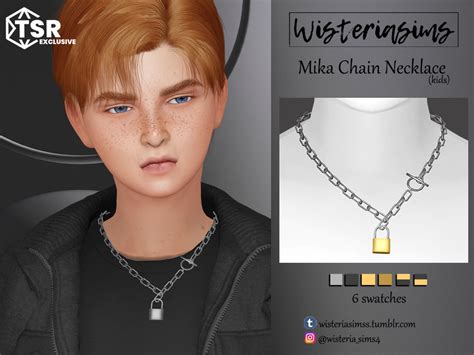 The Sims Resource Mika Chain Necklace Kids