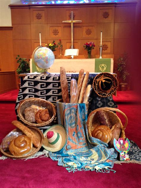 World Communion Sunday Includes Breads And Tapestries From Other
