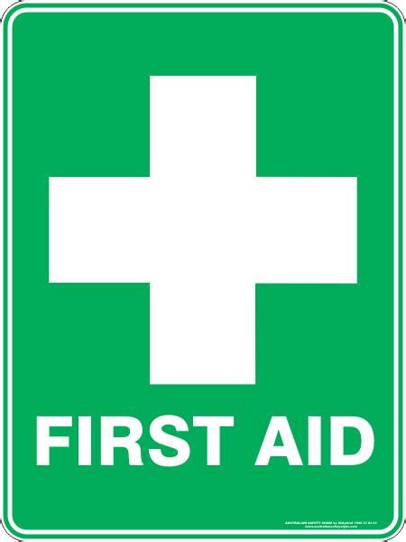 First Aid Australian Safety Signs