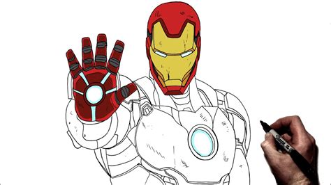 Print Marvel Iron Man Fan Art Pencil Drawing Ph