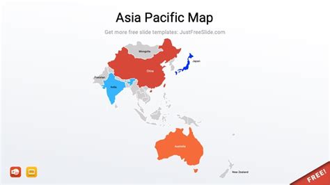 Free Editable Asia Pacific Map For Powerpoint Just Free Slide