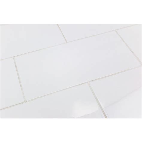 Basic White 8x16 Polished Ceramic Wall Tile White Ceramic Tile
