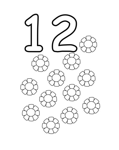 Free Printable Number Coloring Pages For Kids Numbers Preschool Free