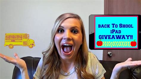 Back To School Ipad Giveaway Huge Back To School Giveaway 2017 Open