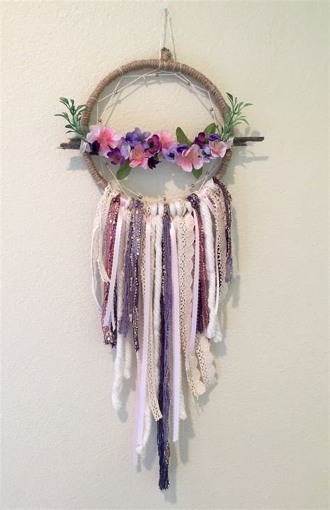 Items Similar To Floral Dream Catcher Sweet Dream Catcher Girly Dream