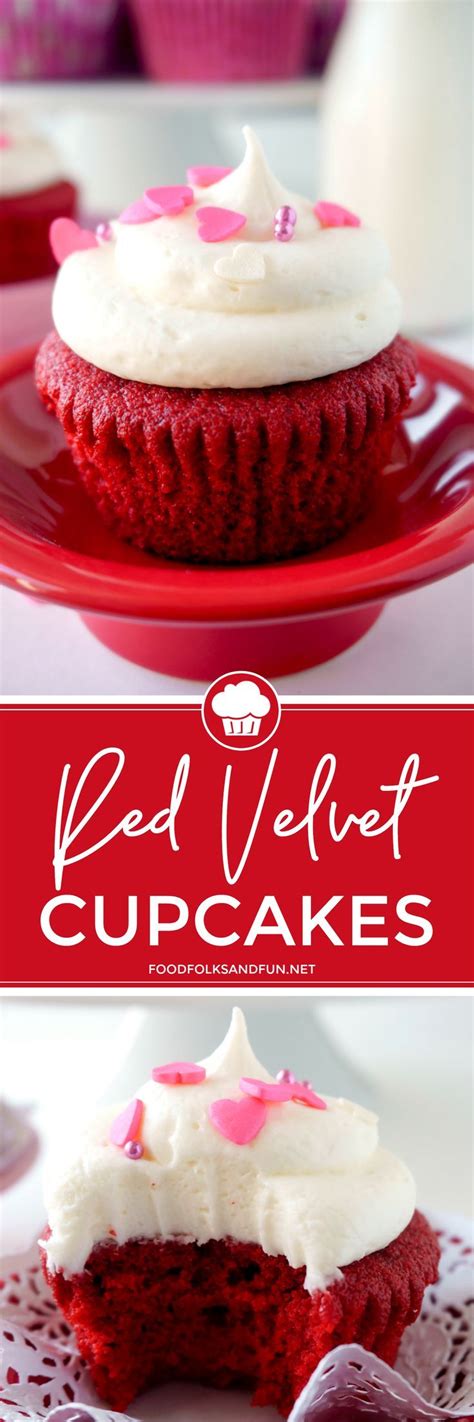 If You Love Red Velvet Cake Then Youll Love These Red Velvet Cupcakes
