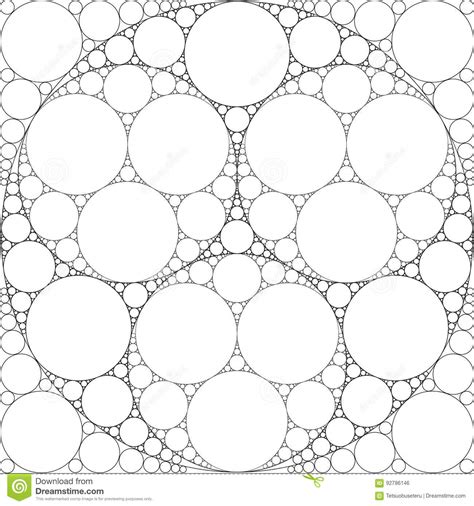Circular fractal stock vector. Illustration of decorative - 92786146