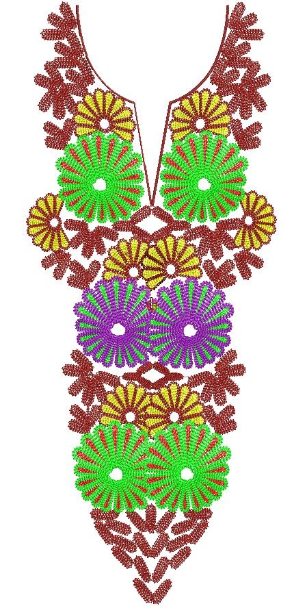 Neck Embroidery Design Free 512