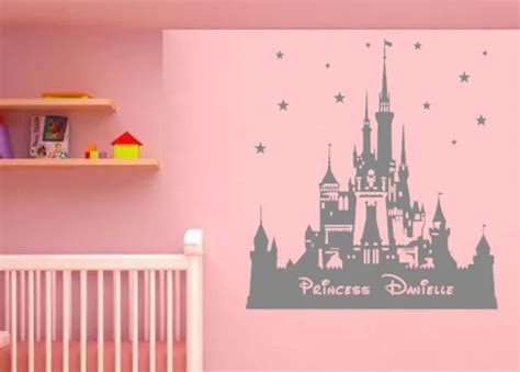 ADESIVI DA PARETE Personalizzati Castello Di Walt Disney Personalizzati