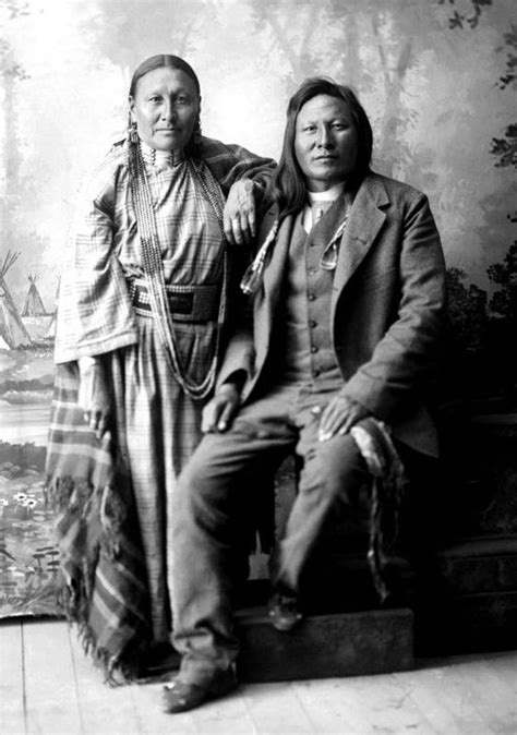 Rain In The Face And Wife Sati Sioux Photograph Taken On Their Wedding Day 1889 Native