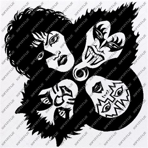Kiss Band Gene Simmons Svg File Kiss Svg Design Clipart Svg Kiss Band