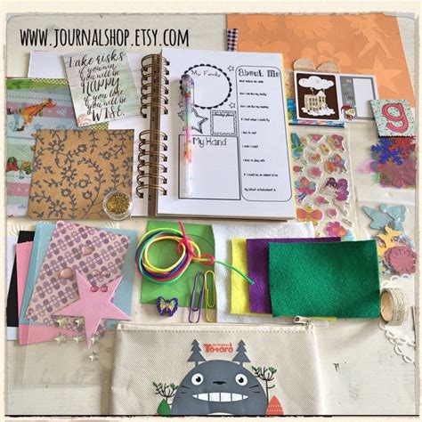 Art Journal Kit For A Little Girl Creative Kids Handmade Journals