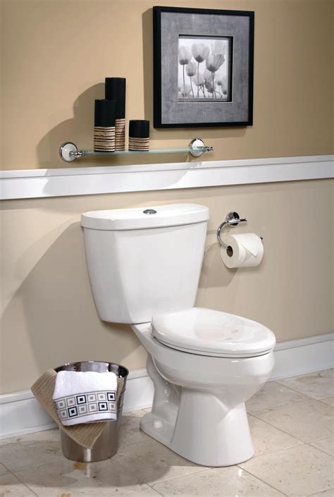 The right wainscoting height for every scenario solved bob vila. An Efficient Bathroom Dual Flush Toilet | Chair rail, Dual ...
