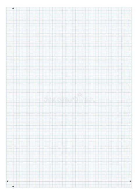 A4 Size Graph Paper X And Y Axis Stock Illustration Illustration Of