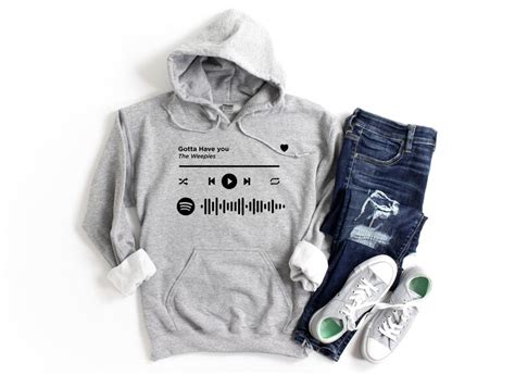 Custom Spotify Song Hoodie Couples T For Boyfriend Etsy