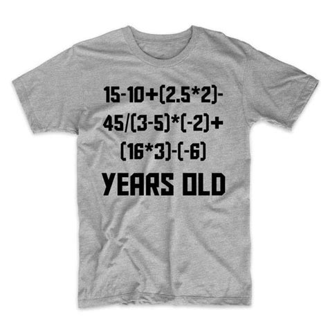19th Birthday Shirt 19 Years Old Algebra Equation Funny 19th Etsy