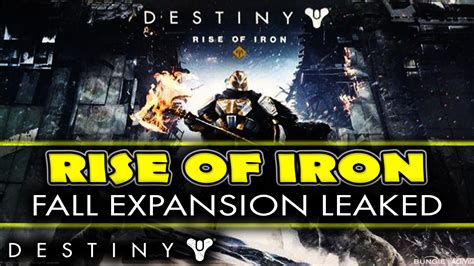 Gjallarhorns, iron lords, and plaguelands: DESTINY RISE OF IRON FALL EXPANSION DLC 2016 LEAKED - YouTube