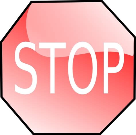 Stop Sign Clip Art Free Vector In Open Office Drawing Svg Wikiclipart