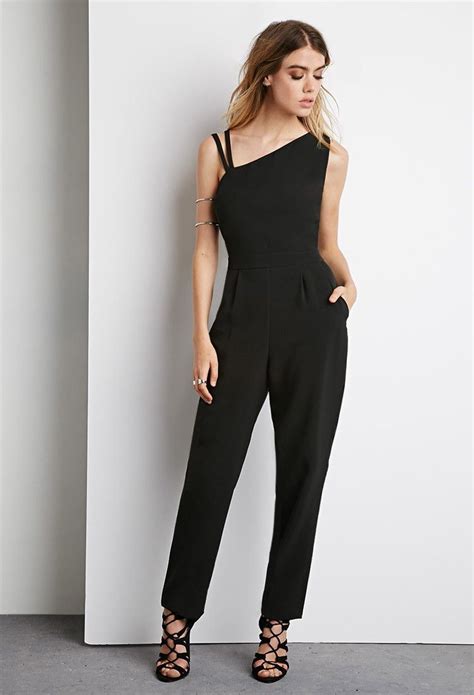 Asymmetrical Strappy Jumpsuit Jumpsuits For Women Solid Color