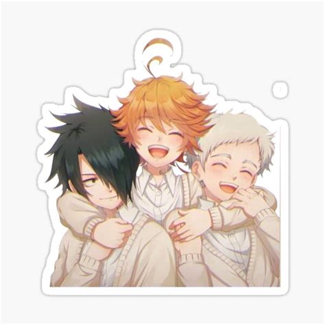 The Promised Neverland Cute Emma Ray And Norman Sticker For Sale By