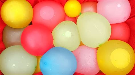 Fun With Water Balloons Pop Colorful Youtube