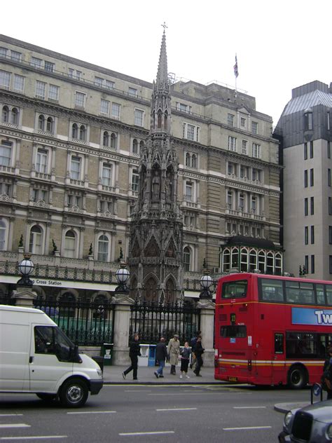 A Replica Of The Eleanor Cross Erected In The Charing Cross Railway