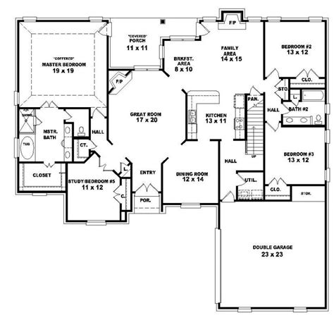 Lovely 2 Story 4 Bedroom House Floor Plans New Home Plans Design