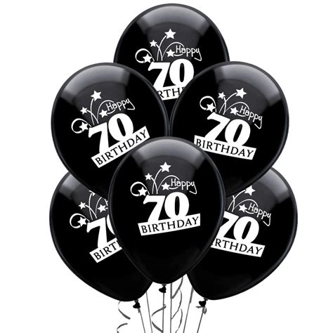 Pmu Birthday Balloons 12 Inch Happy 70th Birthday Shooting Stars