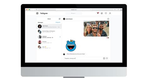 Use the desktop version of the instagram website. Instagram Is Testing Direct Messages For Desktop To Keep You Connected