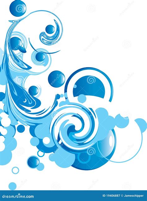 Abstract Blue Swirl Stock Vector Illustration Of Element 19406887