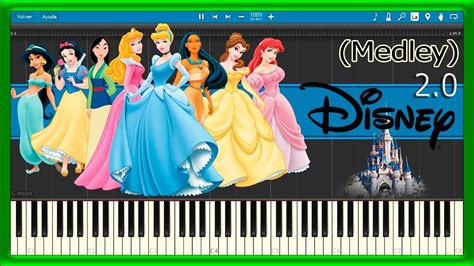 Download and print in pdf or midi free sheet music for disney opening arranged by auznaqua for flute (woodwind duet). DISNEY Theme Songs 2.0 👸 Medley 💙 (PIANO TUTORIAL) 🎹 #53 - YouTube