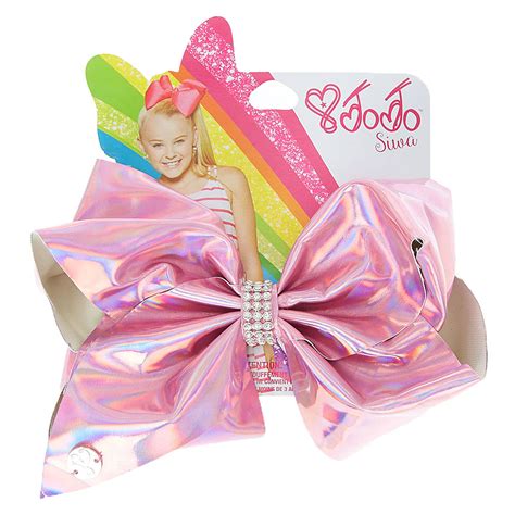Check spelling or type a new query. JoJo Siwa Pink Metallic Holographic Signature Bow | Claire's