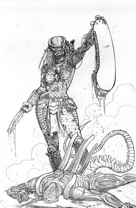 Female Predator 2 By Davidnewbold On Deviantart Predator Artwork